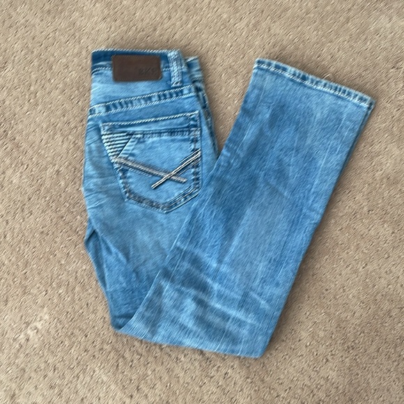 BKE Buckle Aiden Mens Bootleg Medium Wash Blue Jeans Size 26S (26x27) - Picture 5 of 5
